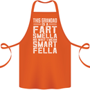 Grandad Is a Fart Smella Funny Fathers Day Cotton Apron 100% Organic Orange