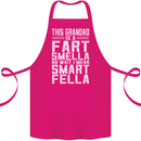 Grandad Is a Fart Smella Funny Fathers Day Cotton Apron 100% Organic Pink