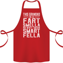 Grandad Is a Fart Smella Funny Fathers Day Cotton Apron 100% Organic Red