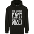 Grandad Is a Fart Smella Funny Fathers Day Mens 80% Cotton Hoodie Black