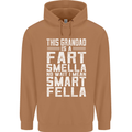 Grandad Is a Fart Smella Funny Fathers Day Mens 80% Cotton Hoodie Caramel Latte