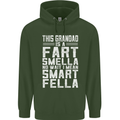 Grandad Is a Fart Smella Funny Fathers Day Mens 80% Cotton Hoodie Forest Green