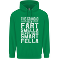 Grandad Is a Fart Smella Funny Fathers Day Mens 80% Cotton Hoodie Irish Green