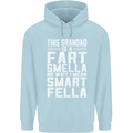 Grandad Is a Fart Smella Funny Fathers Day Mens 80% Cotton Hoodie Light Blue