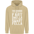 Grandad Is a Fart Smella Funny Fathers Day Mens 80% Cotton Hoodie Sand