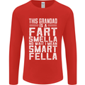 Grandad Is a Fart Smella Funny Fathers Day Mens Long Sleeve T-Shirt Red
