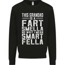 Grandad Is a Fart Smella Funny Fathers Day Mens Sweatshirt Jumper Black