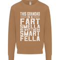 Grandad Is a Fart Smella Funny Fathers Day Mens Sweatshirt Jumper Caramel Latte