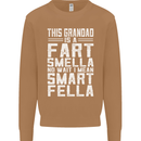 Grandad Is a Fart Smella Funny Fathers Day Mens Sweatshirt Jumper Caramel Latte