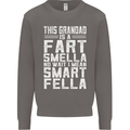 Grandad Is a Fart Smella Funny Fathers Day Mens Sweatshirt Jumper Charcoal
