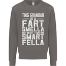 Grandad Is a Fart Smella Funny Fathers Day Mens Sweatshirt Jumper Charcoal