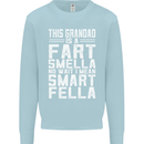 Grandad Is a Fart Smella Funny Fathers Day Mens Sweatshirt Jumper Light Blue
