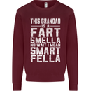 Grandad Is a Fart Smella Funny Fathers Day Mens Sweatshirt Jumper Maroon