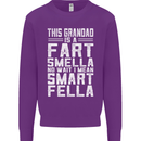 Grandad Is a Fart Smella Funny Fathers Day Mens Sweatshirt Jumper Purple