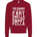 Grandad Is a Fart Smella Funny Fathers Day Mens Sweatshirt Jumper Red