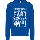 Grandad Is a Fart Smella Funny Fathers Day Mens Sweatshirt Jumper Royal Blue