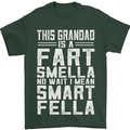 Grandad Is a Fart Smella Funny Fathers Day Mens T-Shirt Cotton Gildan Forest Green
