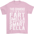 Grandad Is a Fart Smella Funny Fathers Day Mens T-Shirt Cotton Gildan Light Pink