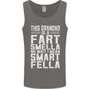Grandad Is a Fart Smella Funny Fathers Day Mens Vest Tank Top Charcoal