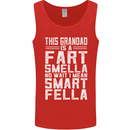 Grandad Is a Fart Smella Funny Fathers Day Mens Vest Tank Top Red
