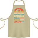 Grandad Man Myth Legend Funny Fathers Day Cotton Apron 100% Organic Khaki