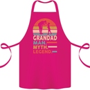 Grandad Man Myth Legend Funny Fathers Day Cotton Apron 100% Organic Pink