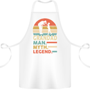 Grandad Man Myth Legend Funny Fathers Day Cotton Apron 100% Organic White