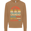 Grandad Man Myth Legend Funny Fathers Day Mens Sweatshirt Jumper Caramel Latte