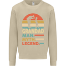 Grandad Man Myth Legend Funny Fathers Day Mens Sweatshirt Jumper Sand
