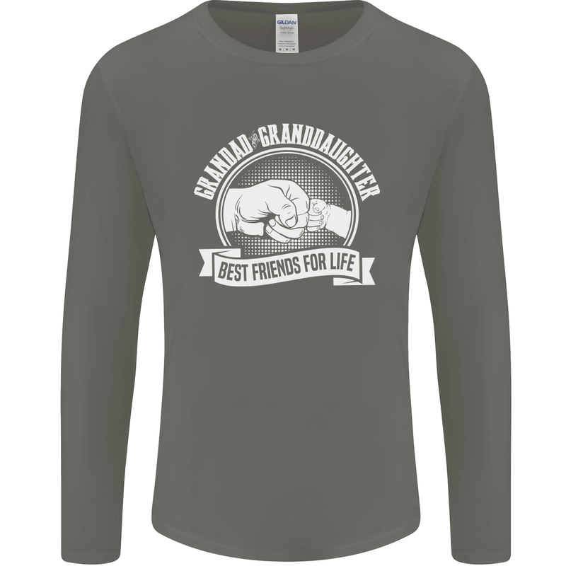 Grandad & Granddaughter Best Friends Mens Long Sleeve T-Shirt Charcoal