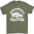 Grandad & Granddaughter Best Friends Mens T-Shirt Cotton Gildan Military Green