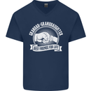Grandad & Granddaughter Best Friends Mens V-Neck Cotton T-Shirt Navy Blue