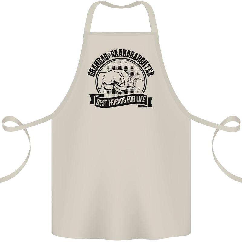 Grandad & Granddaughter Grandparent's Day Cotton Apron 100% Organic Natural