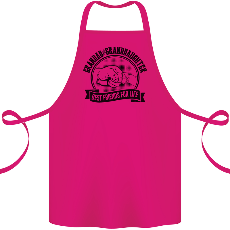 Grandad & Granddaughter Grandparent's Day Cotton Apron 100% Organic Pink
