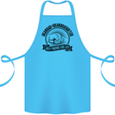 Grandad & Granddaughter Grandparent's Day Cotton Apron 100% Organic Turquoise