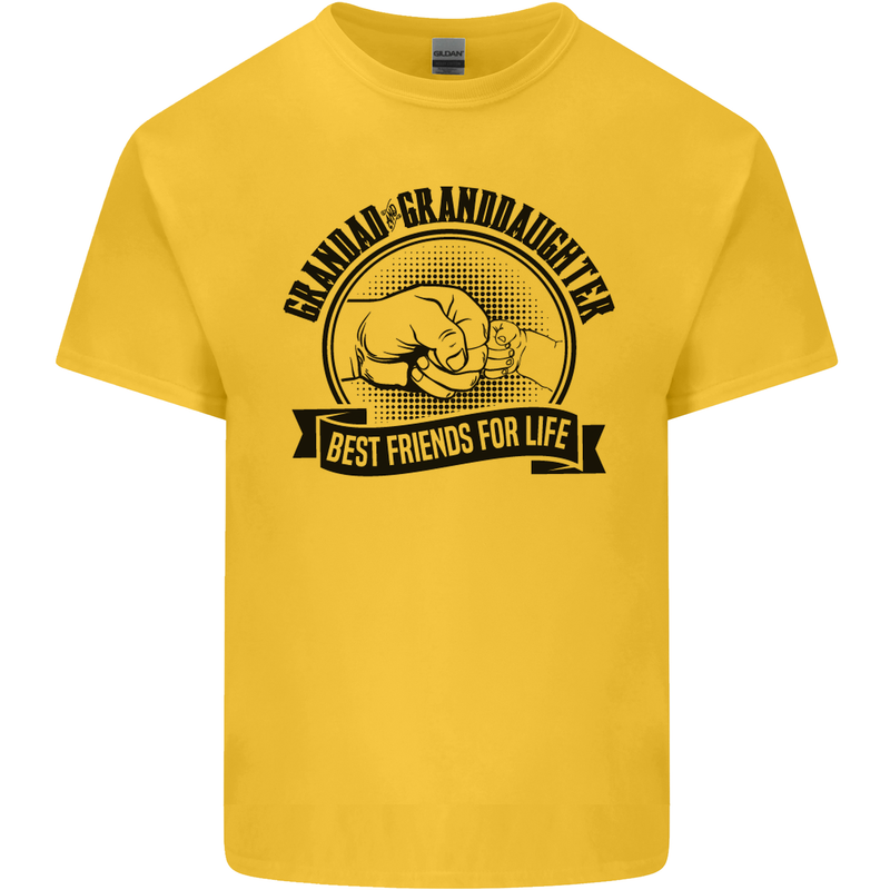 Grandad & Granddaughter Grandparent's Day Kids T-Shirt Childrens Yellow