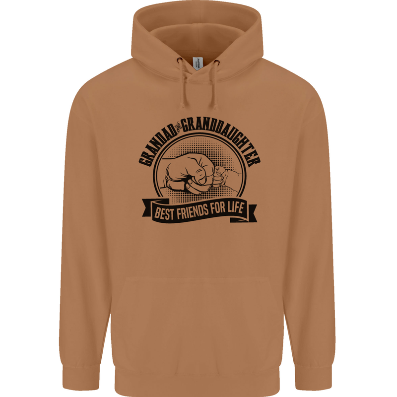 Grandad & Granddaughter Grandparent's Day Mens 80% Cotton Hoodie Caramel Latte