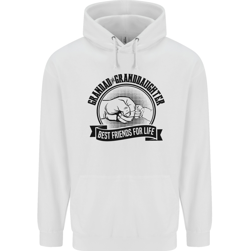 Grandad & Granddaughter Grandparent's Day Mens 80% Cotton Hoodie White