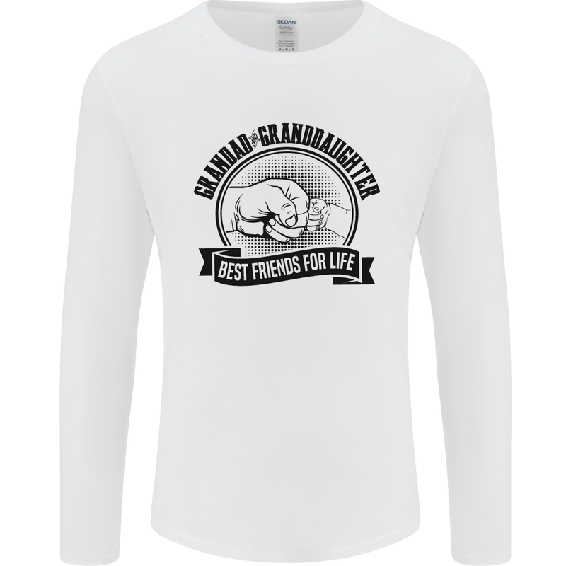 Grandad & Granddaughter Grandparent's Day Mens Long Sleeve T-Shirt White
