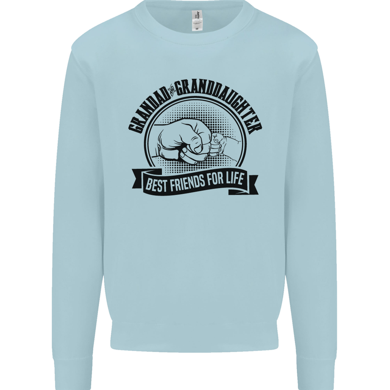 Grandad & Granddaughter Grandparent's Day Mens Sweatshirt Jumper Light Blue