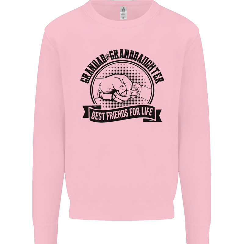 Grandad & Granddaughter Grandparent's Day Mens Sweatshirt Jumper Light Pink