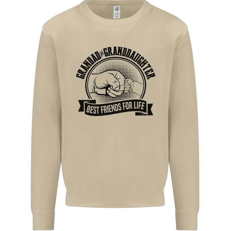 Grandad & Granddaughter Grandparent's Day Mens Sweatshirt Jumper Sand