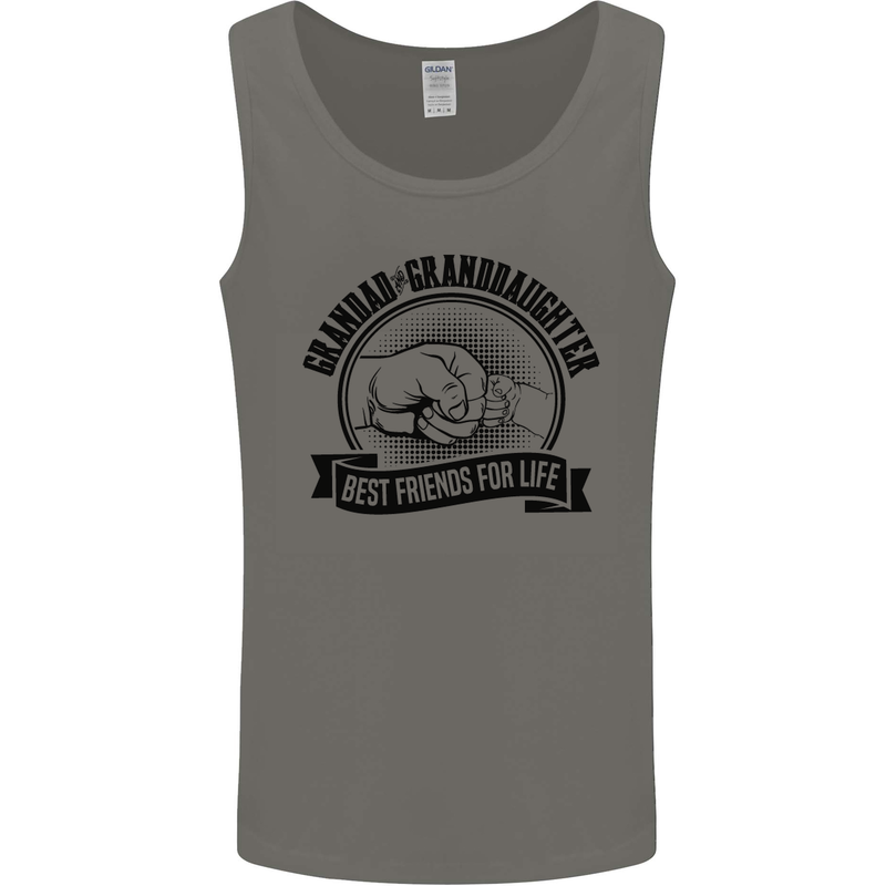 Grandad & Granddaughter Grandparent's Day Mens Vest Tank Top Charcoal