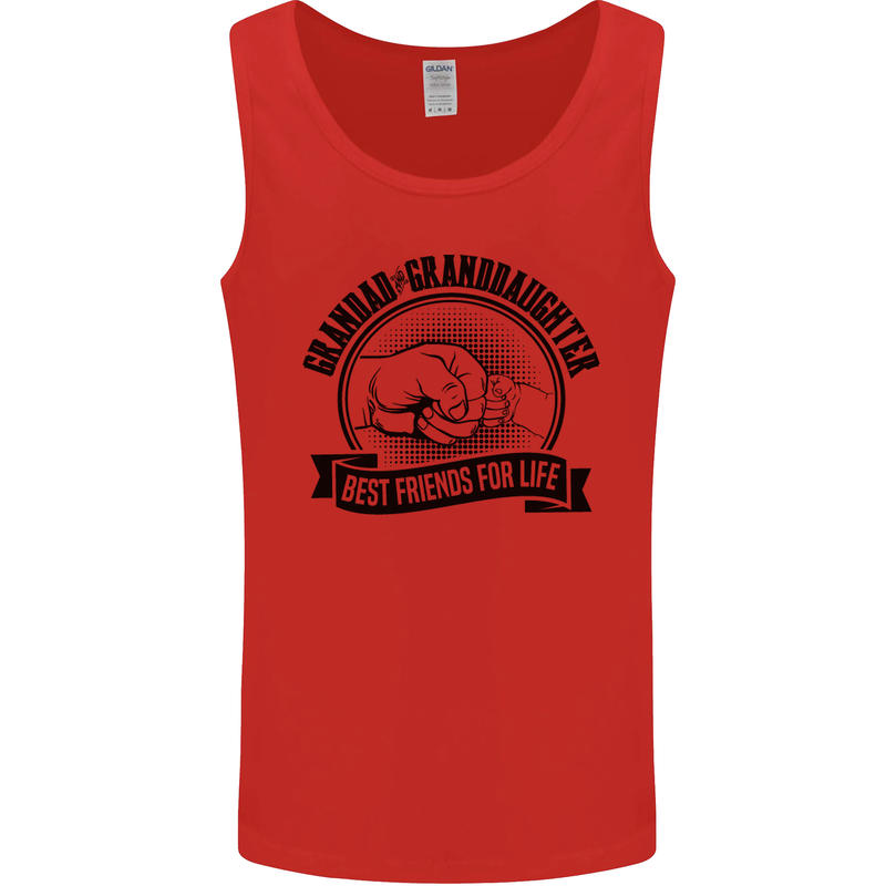 Grandad & Granddaughter Grandparent's Day Mens Vest Tank Top Red