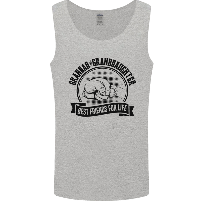 Grandad & Granddaughter Grandparent's Day Mens Vest Tank Top Sports Grey