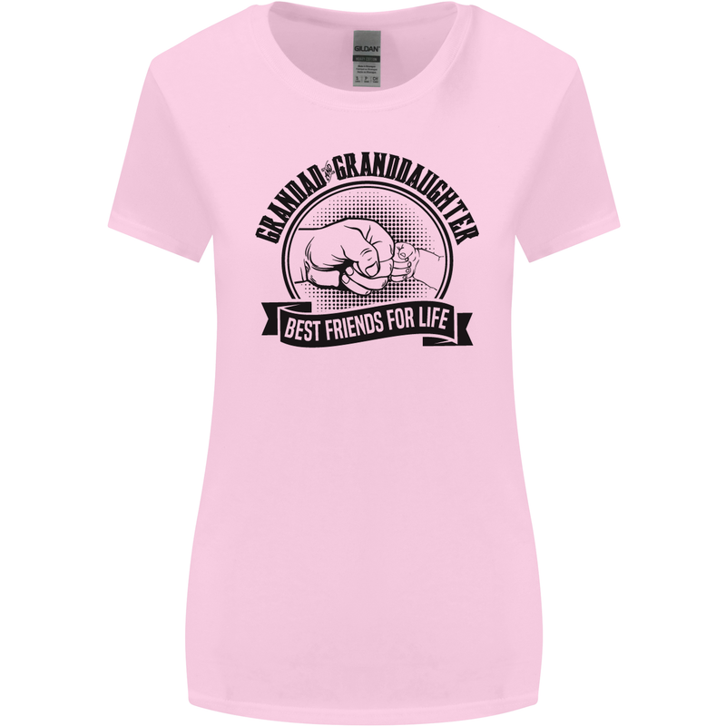 Grandad & Granddaughter Grandparent's Day Womens Wider Cut T-Shirt Light Pink