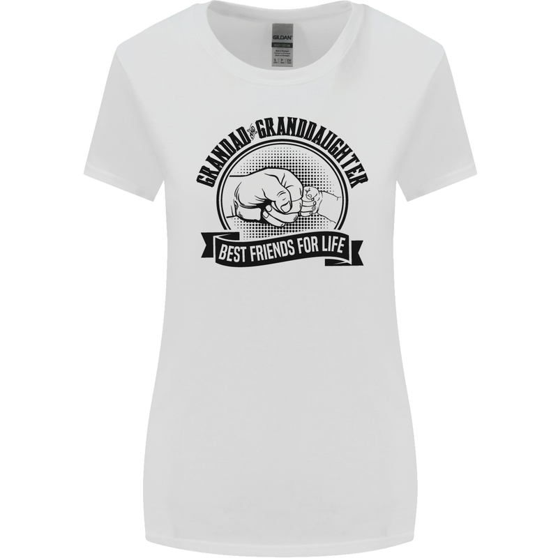 Grandad & Granddaughter Grandparent's Day Womens Wider Cut T-Shirt White