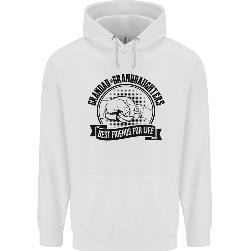 Grandad & Granddaughters Grandparent's Day Mens 80% Cotton Hoodie White