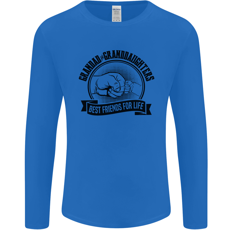 Grandad & Granddaughters Grandparent's Day Mens Long Sleeve T-Shirt Royal Blue