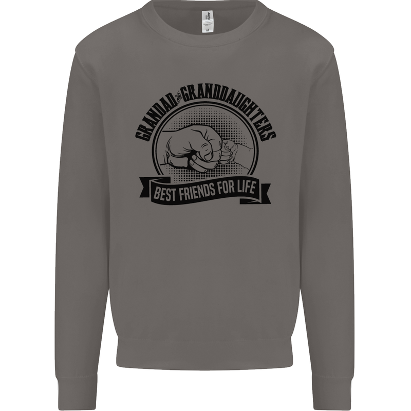 Grandad & Granddaughters Grandparent's Day Mens Sweatshirt Jumper Charcoal
